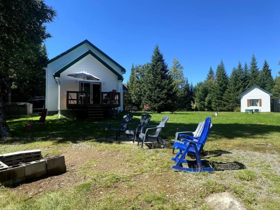Le Jazz- Chalet Rustique/Chic Avec Spa Notre-Dame-Des-Bois Exterior photo