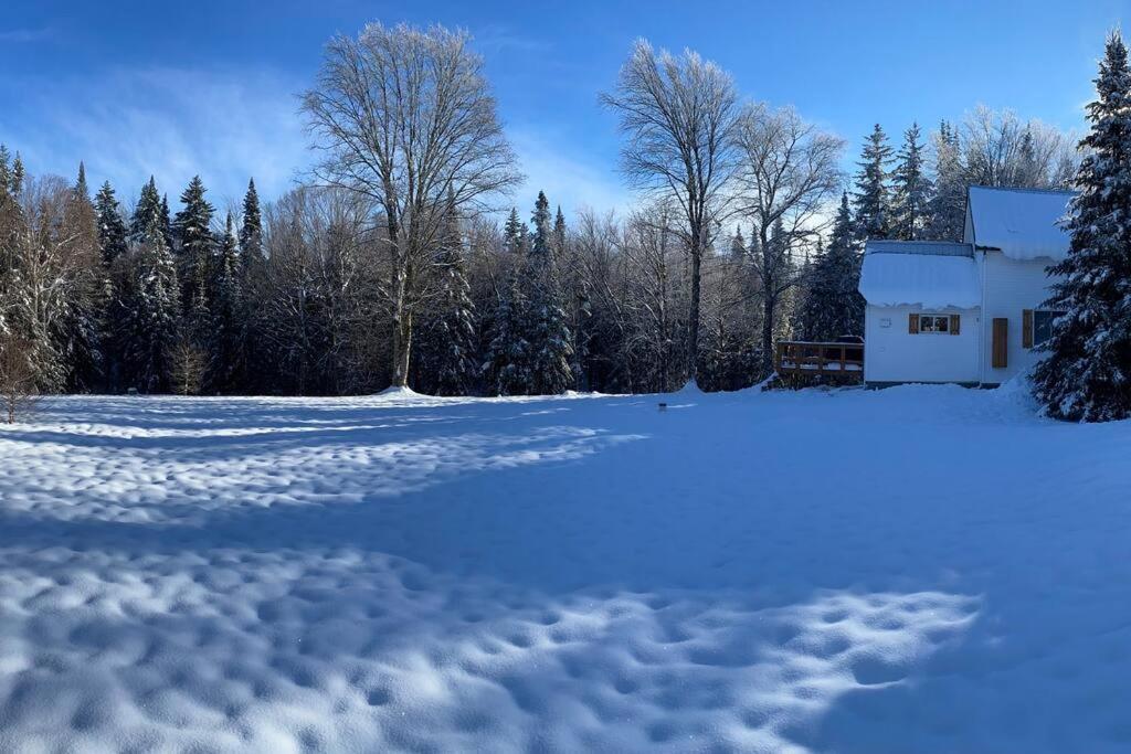 Le Jazz- Chalet Rustique/Chic Avec Spa Notre-Dame-Des-Bois Exterior photo