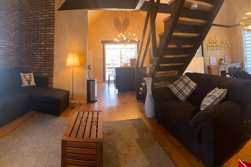 Le Jazz- Chalet Rustique/Chic Avec Spa Notre-Dame-Des-Bois Exterior photo